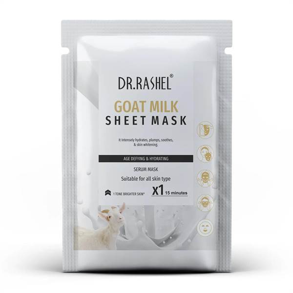 DR. RASHEL Goat Milk sheet mask With Serum That Hydrates & Age Defying